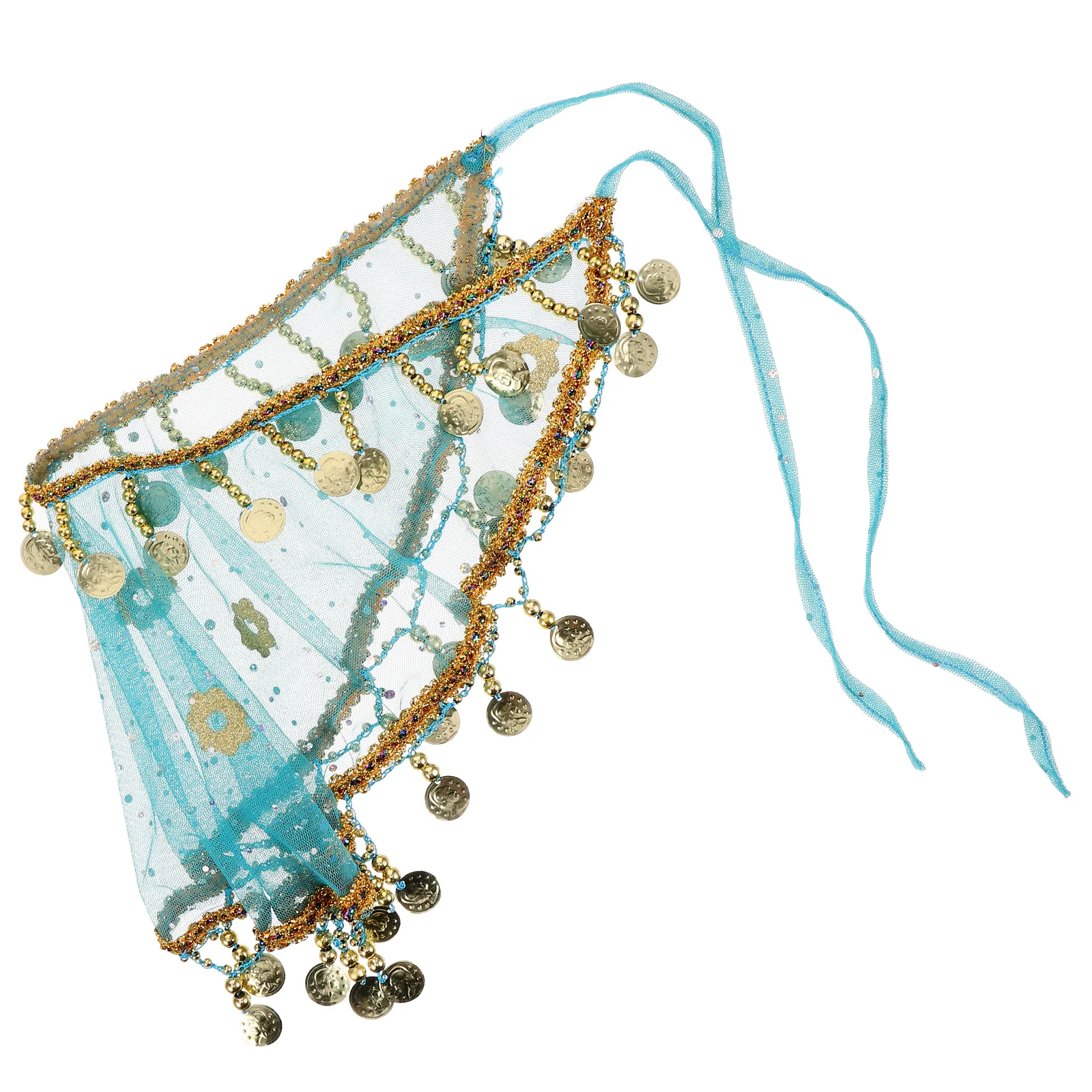 Exotic Face Veil Lightweight Breathable Tribal Dance Costume Accessory For Stage Performance Indian Belly Dancing