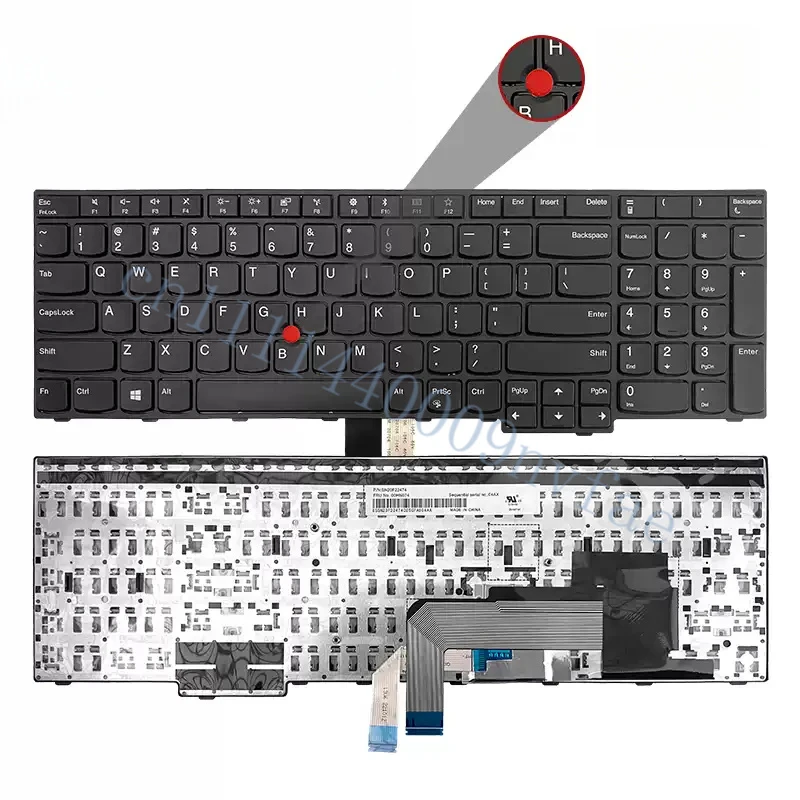 Original Replacement Keyboard for Lenovo ThinkPad E570 E570c E575 With Pointer No Backlight 0.3