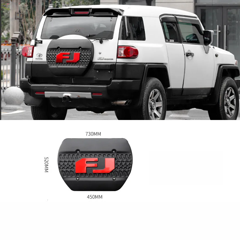 غطاء إطار احتياطي ABS لسيارة Toyota F Cruiserspare غطاء إطار تعديل خفيف الوزن غطاء حماية مزخرف FJ