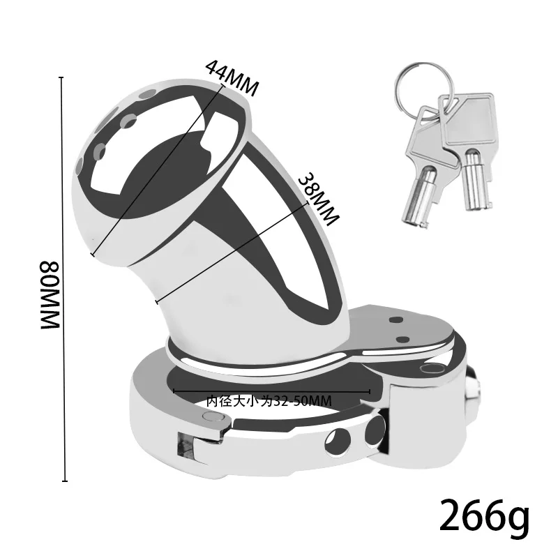 New Adjustable Male Chastity Cock Cage Penis Lock Adjustable Penis Ring Chastity Cage BDSM Sex Toys Drop Shipping