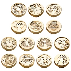 Wax Seal Stamp DIY Animals Scrapbooking Stamps Sealing Wax Stamp Head Cartoon Figure Sealing Wax Supplies 87HA