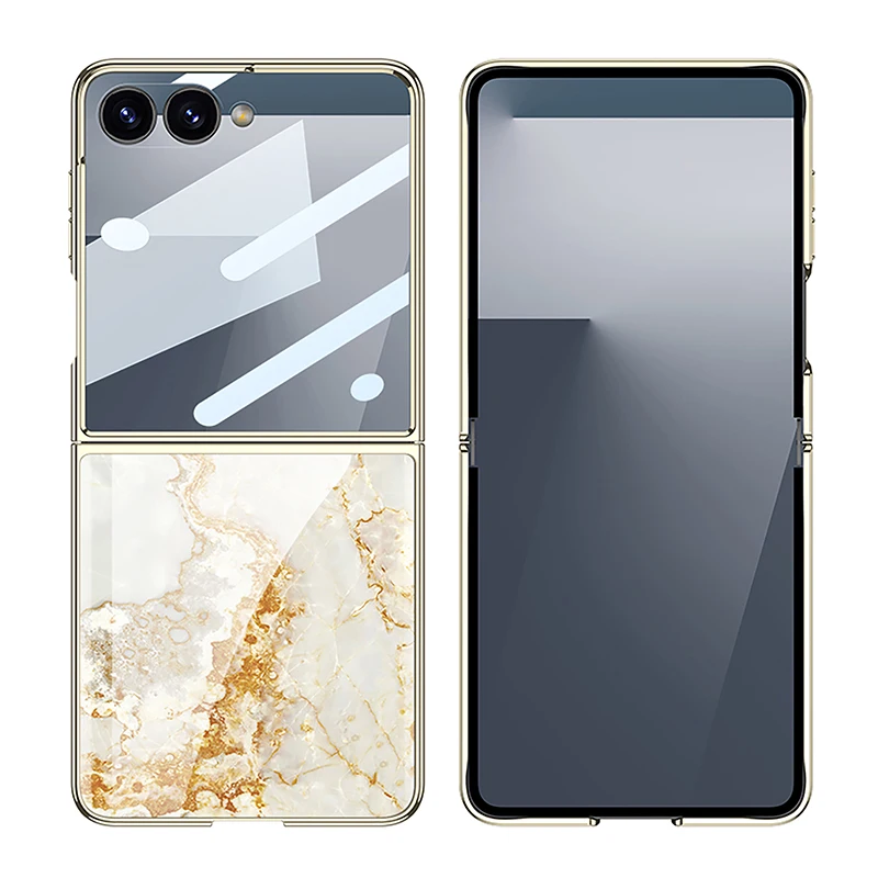 Malowane szkło hartowane do Samsung Galaxy Z Flip 7 6 Luksusowe szkło ochronne na ekran do etui Galaxy Z Flip7 — zdjęcie produktu 5