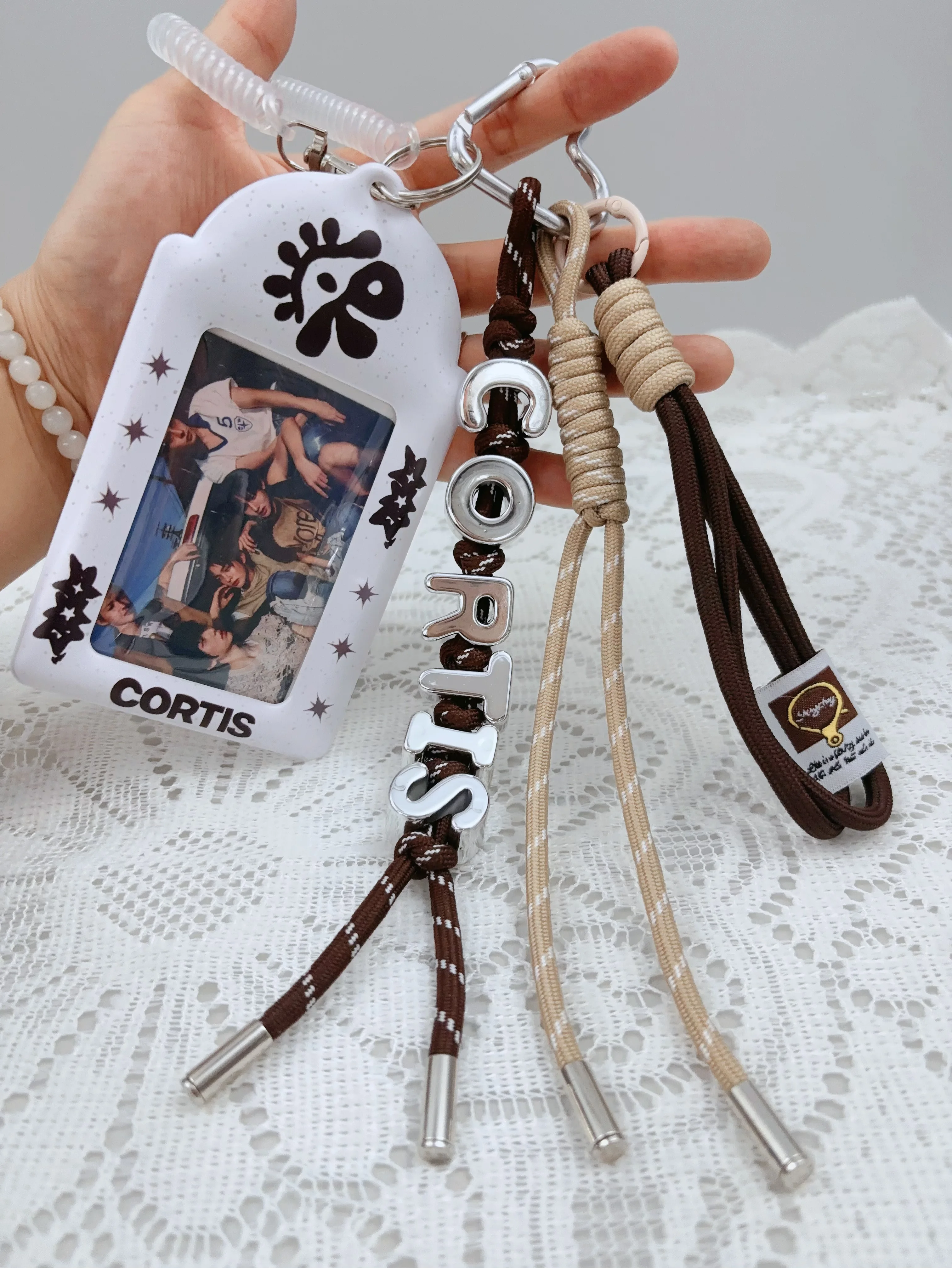 Kpop المعبود الصبي كورتيس اليدوية حبل المنسوجة المفاتيح الحفل دعم الديكور على ظهره المفاتيح مارتن يوهون جيمس المشجعين هدية #3