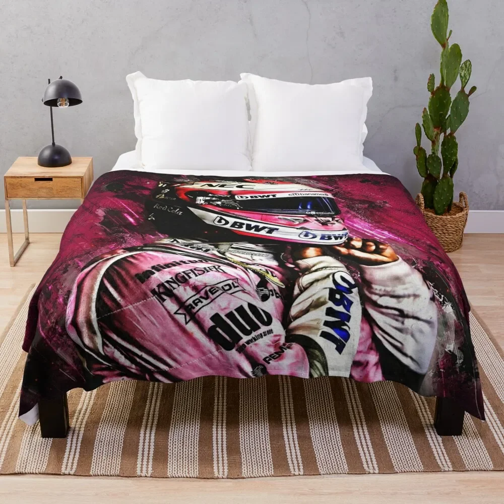 

sergio prez wallpaper Throw Blanket Plaid on the sofa Hairys Blankets