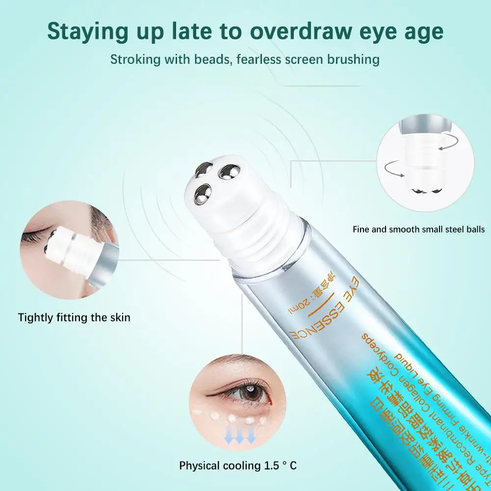 Anti Dark Circle Eye Cream Eye Bags Whitening Lightening Serum Wrinkle 20ml Skin Removal Beauty Firming Cream Eyes Care R0S6