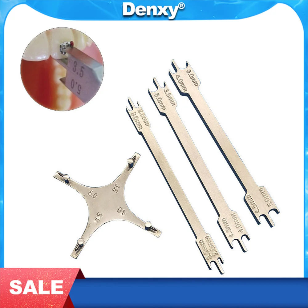 

Denxy Dental Bracket Locator Height Star Gauge Wick Orthodontic Brace Locator Rod Adjustable Articulation Dentistry Tools