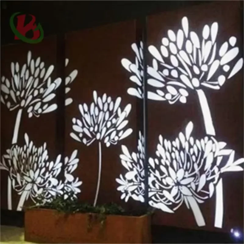 Economic and Durable Small Outdoor Corten Color Lights for Courtyard Lighting for City Gardens Landscape