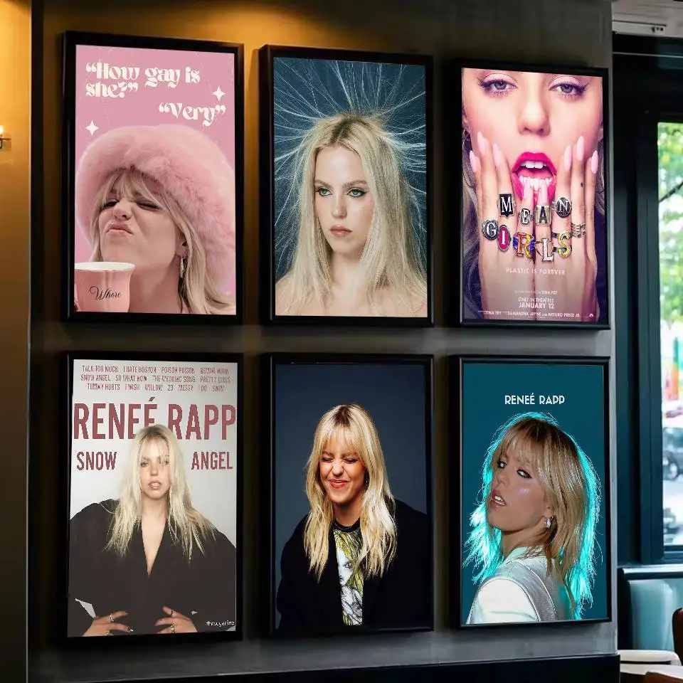 ملصق فني للممثل P-Pop Renee Rapp مع مطبوعات لتزيين غرفة النوم وغرفة المعيشة