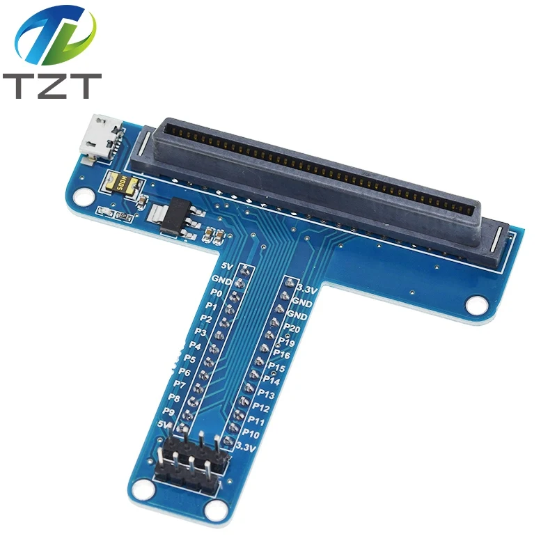 للوحة تمديد Micro:bit T type GPIO مع مخرج 5 فولت و3.3 فولت لبرمجة Micro:bit STEM