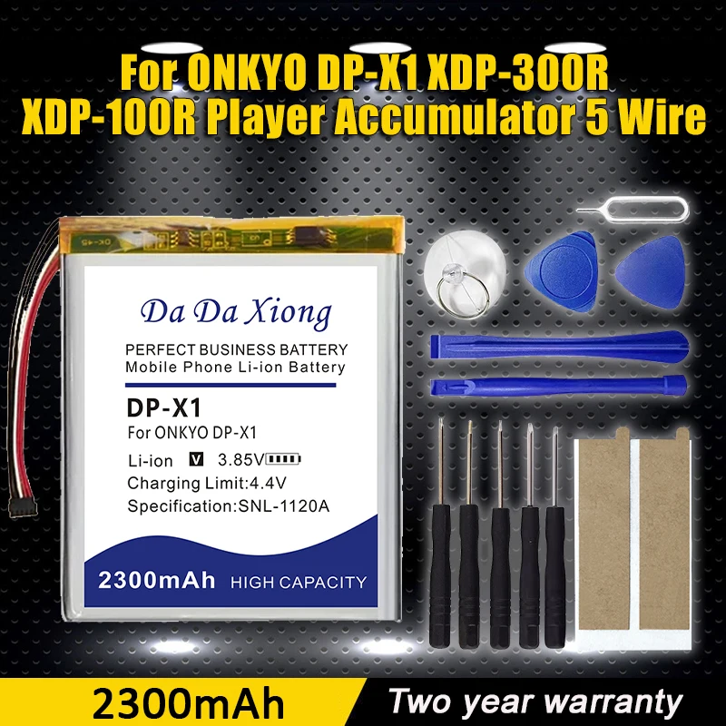 

2300mAh DP-X1 Battery For ONKYO Pioneer XDP-300R XDP-100R XDP100 Player Accumulator 5 Wire Accumulator