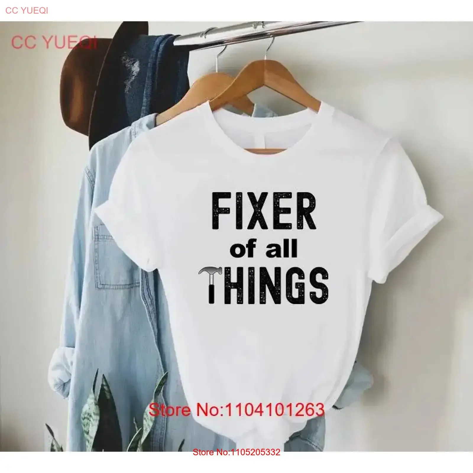 Fixer Of All Things T Shirt Handyman Dad Mechanic Daddy Fathers Day Birthday Carpenter Papa Grandpa vintage Washed Comfortable