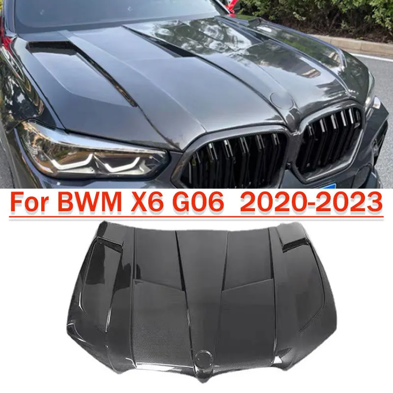 

Чехол из углеродного волокна для BMW X6 G06 2020-2023 LD Style, модификация корпуса двигателя, спойлер