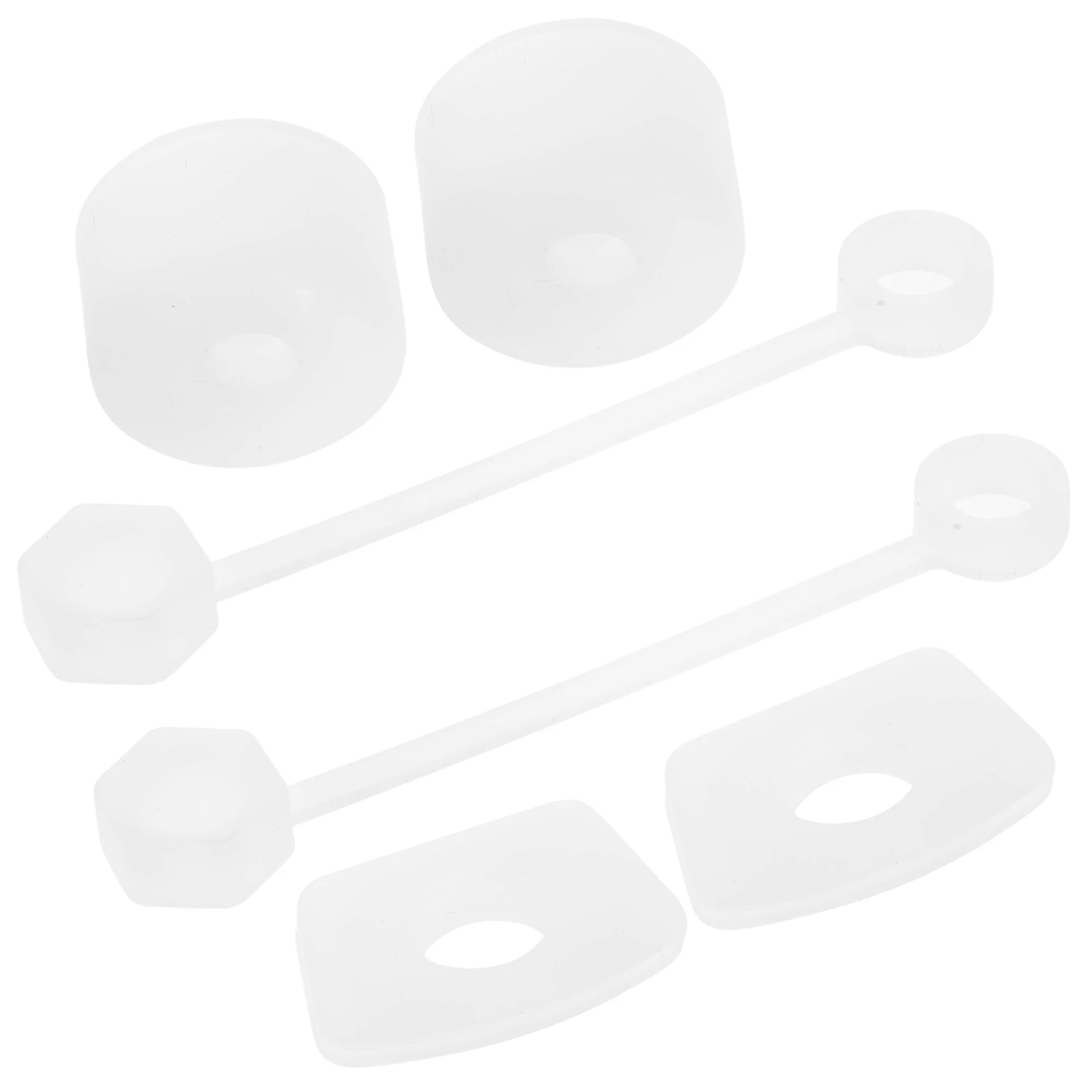 

2 Sets Clear Silicone Straw Covers for 50mL Tumblers Reusable Drinking Cup Plugs Stopper Straw Cap Tumbler Spill Stopper