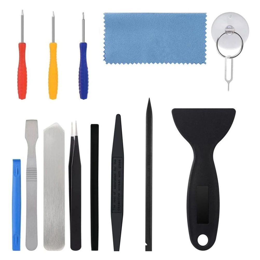 

14 Pcs Repair Tools Set Precision Opening Pry Kit Disassemble Phone Electronics Screwdriver Without Damage Durable Steel