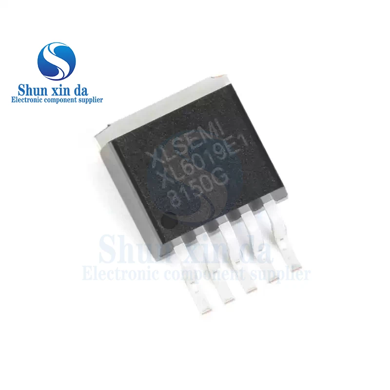 10PCS XL6019E1 TO-263-5 XL6019 SMD 180KHz 60V 5A Switch Current Boost Buck Boost DC-DC Converter IC