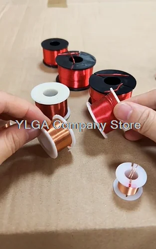 1.0MM 노란색 무산소 구리 중공 인덕터 맞춤형 크로스 오버 에어 코어 구리 코일 스피커 오디오 4N 고순도 1PCS