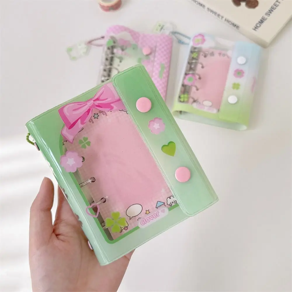 Korean Style Spiral Binder Looseleaf Notebook Daily Planner Cartoon Paper Refill PVC Rabbit Binder Inside Page Students