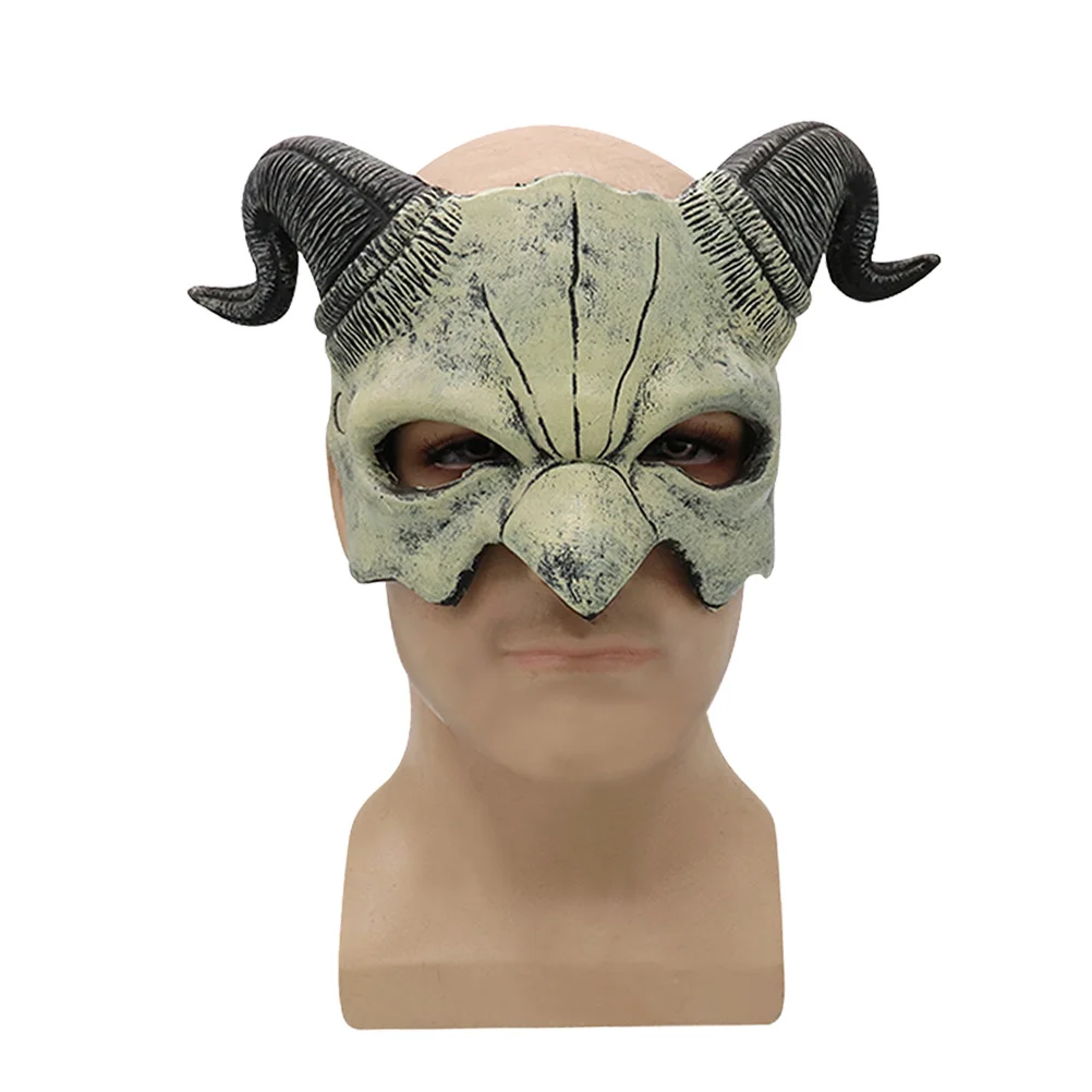 1 قطعة قناع الشيطان نصف الوجه حفلة الهالوين الدعامة يتوهم الجدة زي ملحق لمهرجان تنكر تأثيري #2