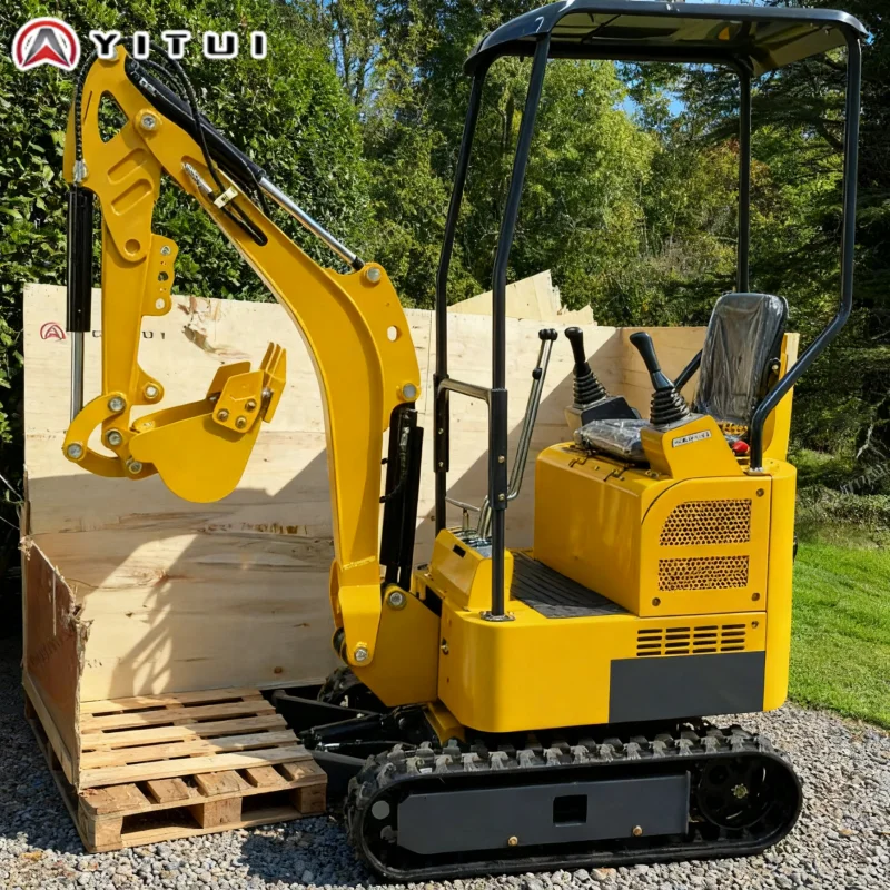 Mini escavadeira hidráulica de esteira de 2,0 toneladas, máquinas compactas duráveis, motor Kubota para jardim agrícola e residencial personalizado