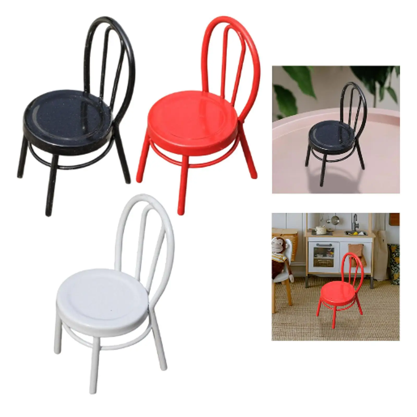 

Кукольный домик, миниатюрный стул, декор кукольного домика, имитация реквизита для фотографий, прочный для миниатюрной основы, модель сказочного сада, диорамы с поездом