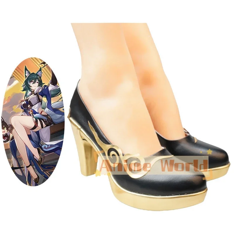 

Honkai: Star Rail Yukong Cosplay Shoes PU Leather Shoes Halloween Carnival Boots Custom Made