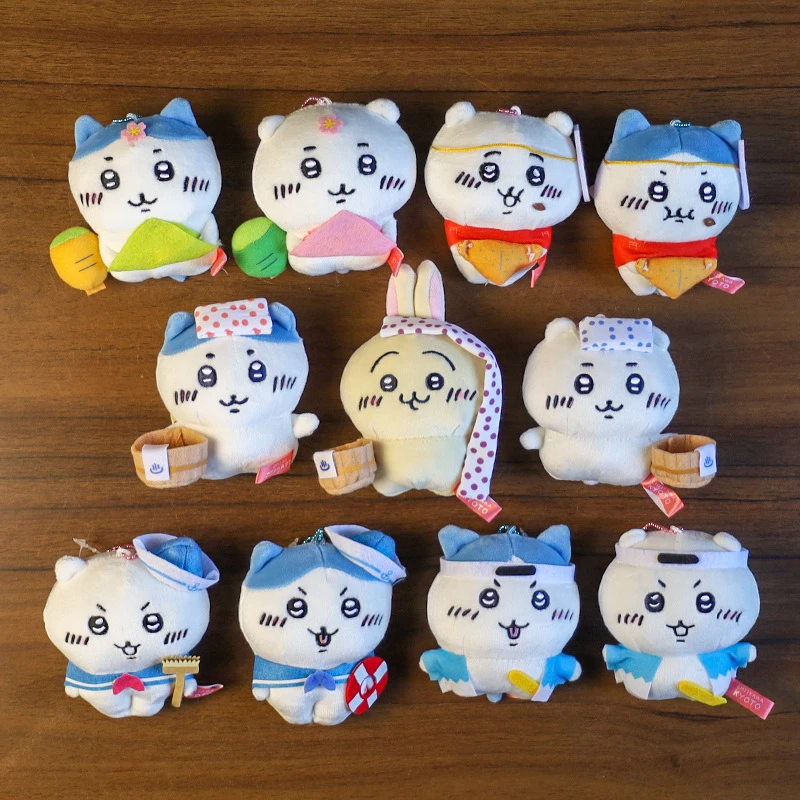 

10cm Regional Limited Chiikawa Plush Doll Toy Sailor Hot Spring Usag Hachiware Pendant Doll Keychain Pendant Bag Pendant Gift
