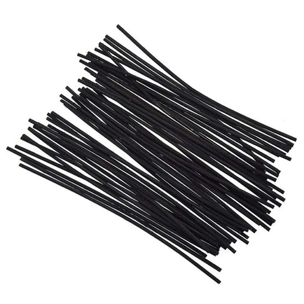 DIY Handmade Black Rattan Home Decor Diffuser Sticks Aromatherapy Replacement Fiber