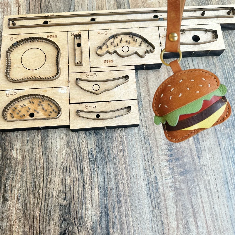 Hamburger Pendant Knife Mold, Hamburger Decoration Knife Mold, Laser Knife Mold Customization