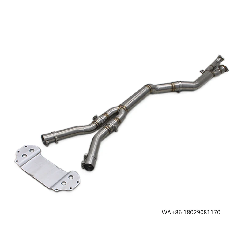 

OEM-средняя труба выхлопной системы с удлиненной опорной скобой для M3/M4 G80/G82 3.0T 2021-2023, нержавеющая сталь, одинарная средняя труба, автомобильные выхлопные системы