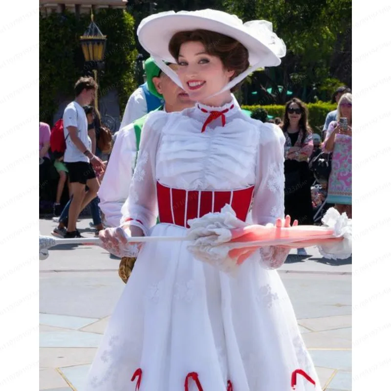 Pink White Parasol, Mary-Poppins Style Handmade Custom, Girl Photography Prop