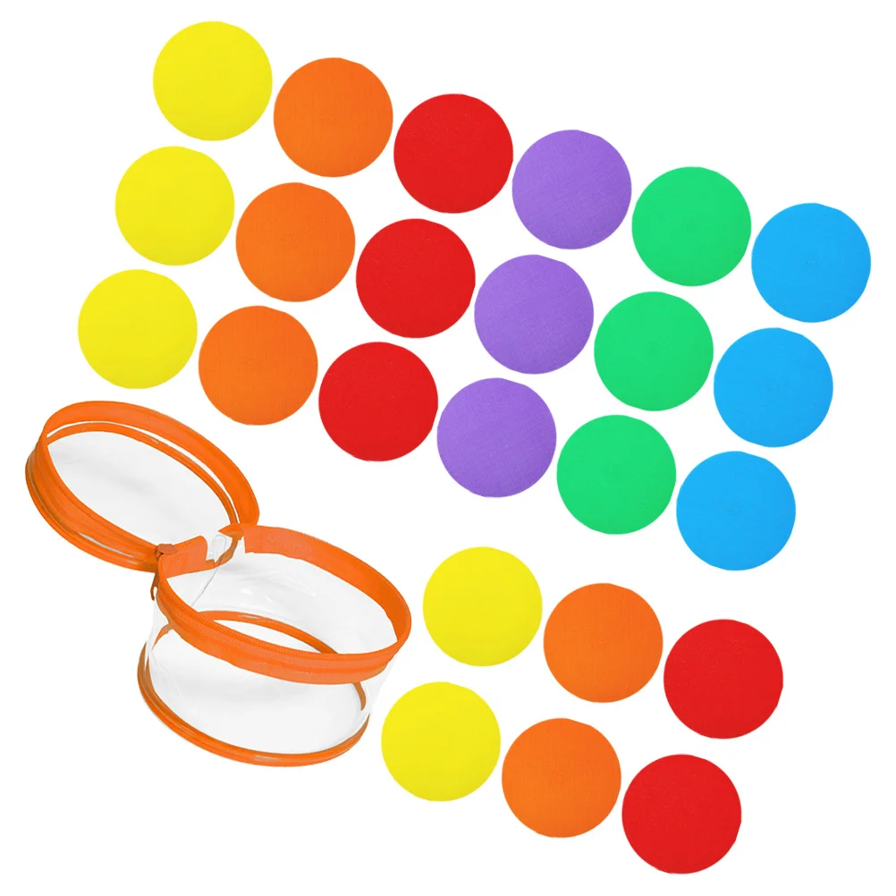 1 set di pennarelli colorati per tappeti circolari, supporto ad anello con gancio facile da attaccare per le zone di formazione scolastica a casa, identificazione del punto del pavimento