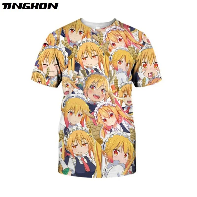 Dragon Girl Anime Hoodie Cool Hip-hop Streetwear Magic Fairy Pullover Women men Tops Tohru Print Hoodies Plus Size XS 6XL 7XL