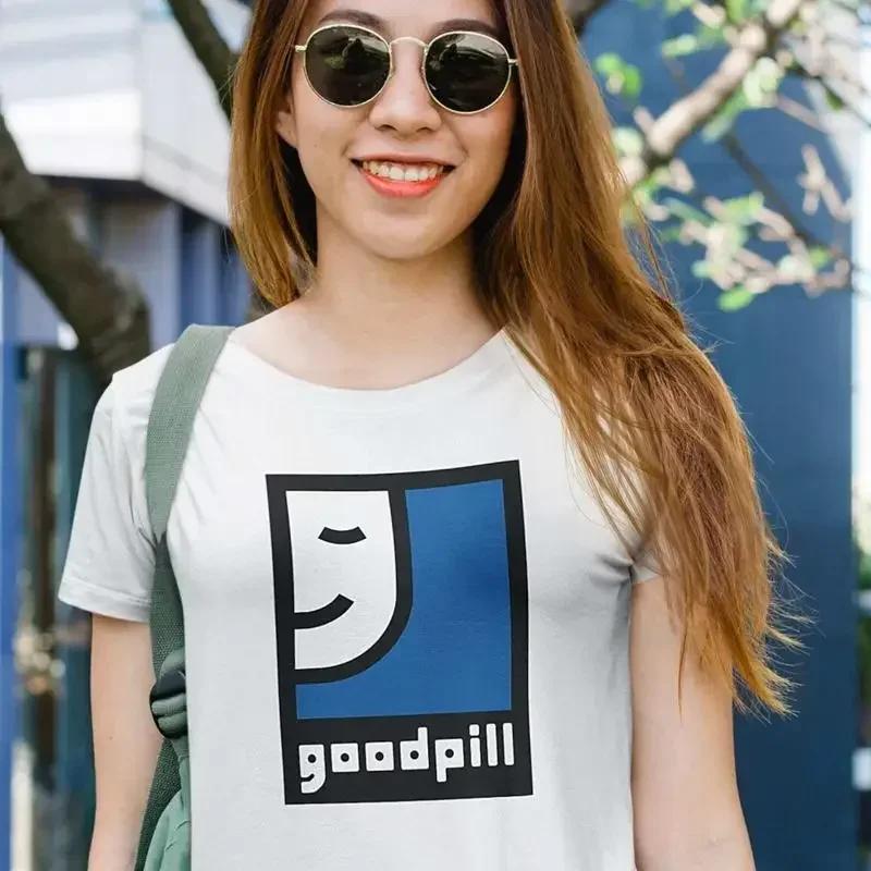 Funny Goodpill Goodwill Parody Thrift Lover Drug Addict Pop Cotton T Shirt