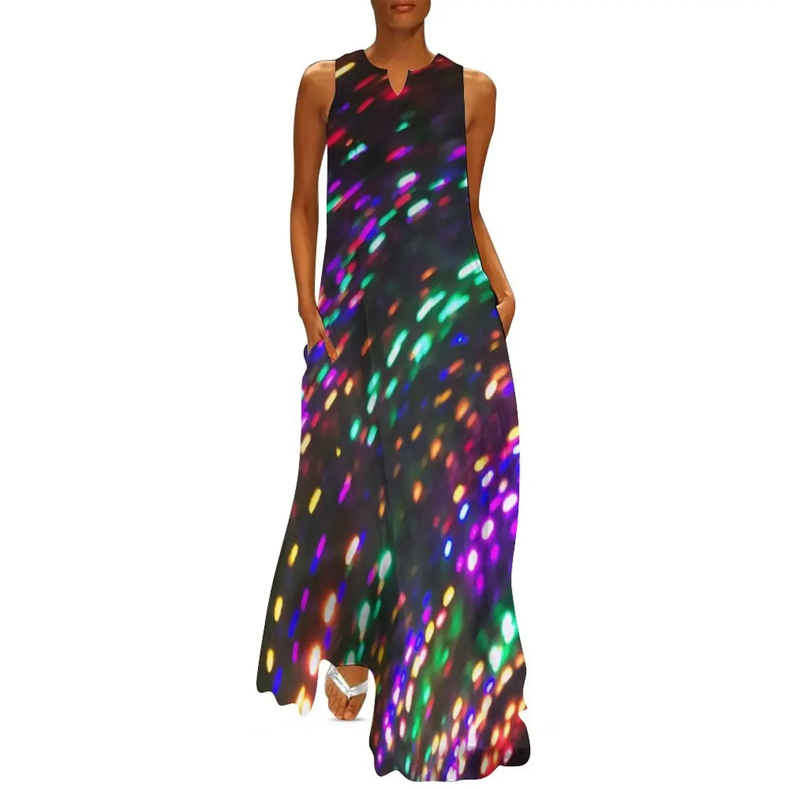 

Color Lights In Motion no. 3 Long Dress Bridesmaid dress woman Woman clothing Women's summer suit women evening dress