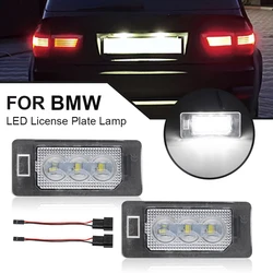 2PCS LED License Plate Light For BMW E39 E46 E60 E61 E70 E71  E90 E91 E92 F10 Rear Error Free Number Plate Lamp Replacement