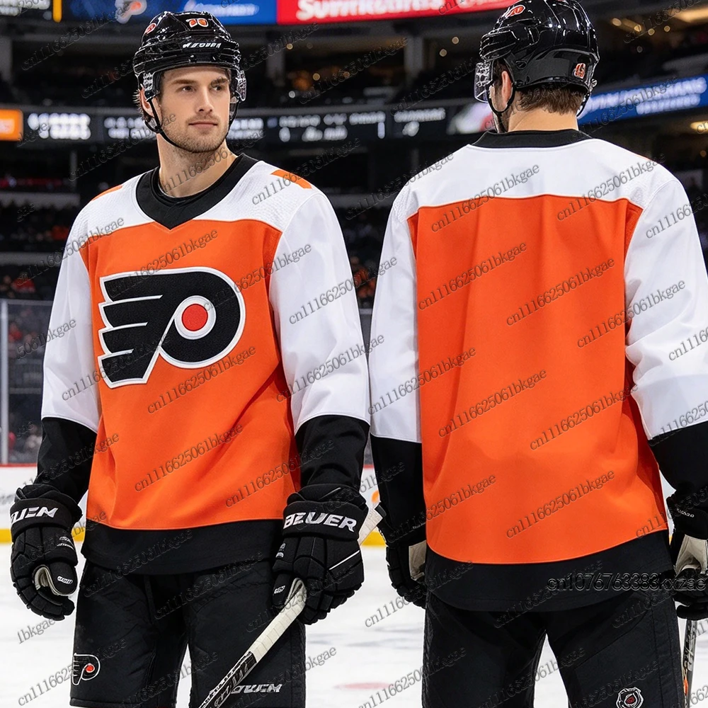Men's Women's Autumn Winter New Hockey Jerseys Philadelphia Flyers Hockey Jersey Casual Sports Long Sleeve Women Man Jerseys