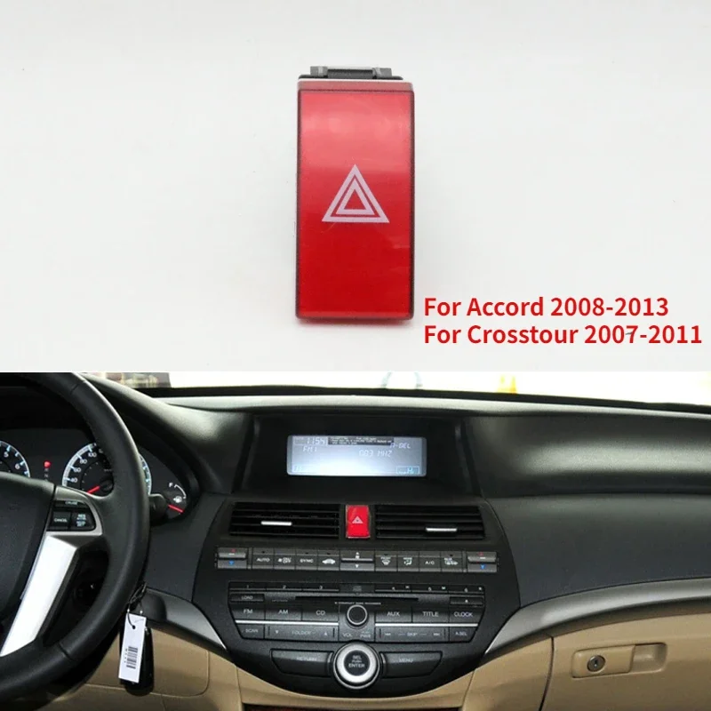 Car Double Flash Hazard Light Button Flashing Warning Lamp Switch For Honda CRV Crosstour 2007-2011 Accord 2008-2013