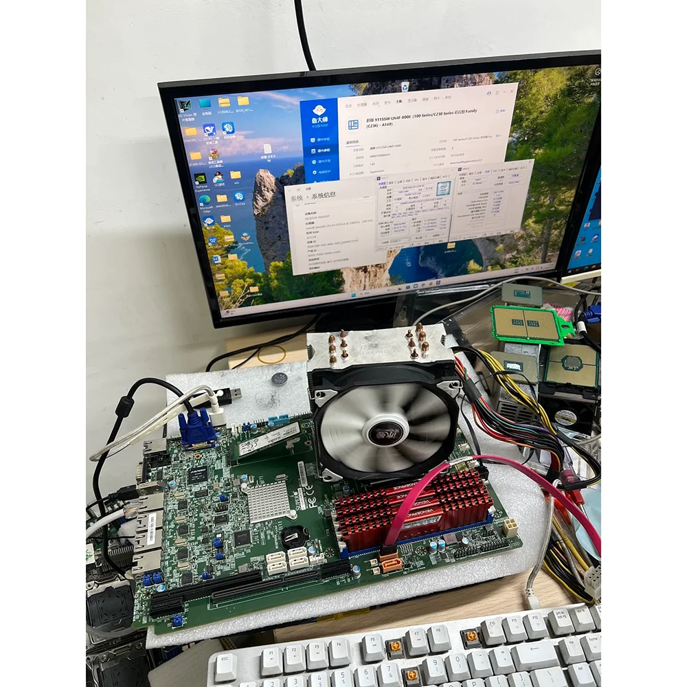 X11SSW-LN4F X11SSW-LN4F-II008 Medical Server Motherboard REV: 1.00 LGA1151  4*DDR4 PCIe VGA SATA