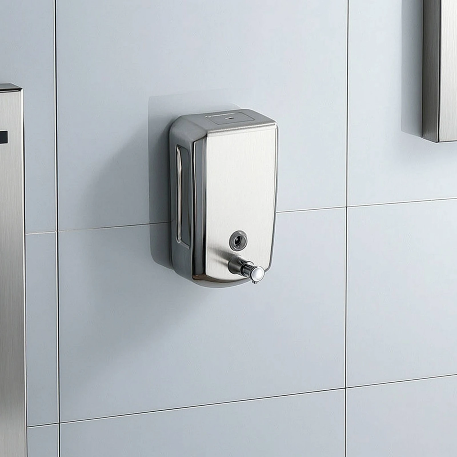 Wall Mounted Soap Dispenser Rust-Resistant Manual Press Soap Dispenser Refillable Easy to Install for Hotels, Bathrooms