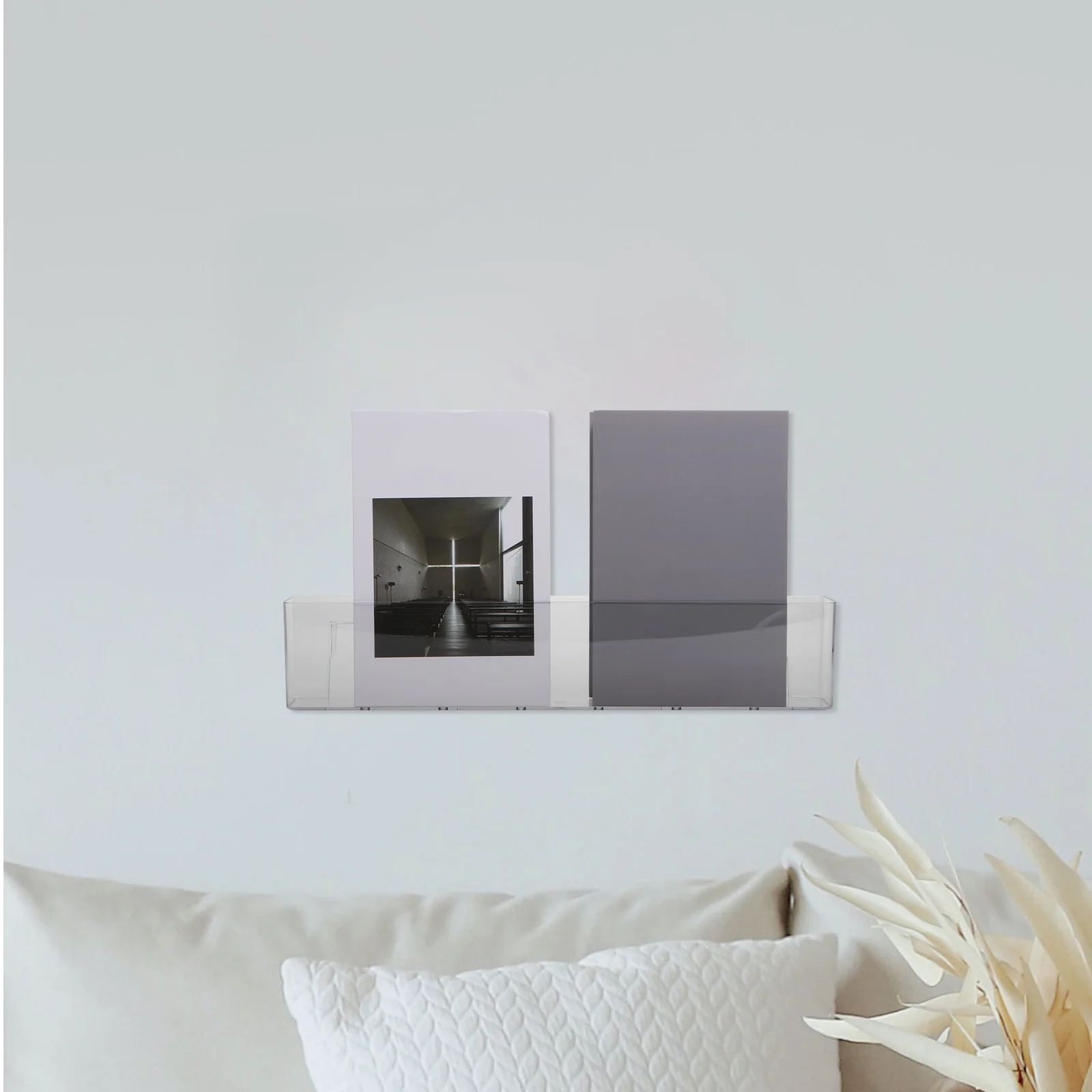 2 قطعة رف الكتب العائمة واضحة جدار جبل رف الكتب الصغيرة لغرفة الحضانة مجلة تخزين رف كتب جدار رفوف الكتب