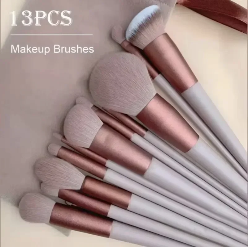 13PCS Makeup Brushes Set Eye Shadow Foundation Women Cosmetic Brush Eyeshadow Blush Powder Blending Beauty Soft Makeup Tool