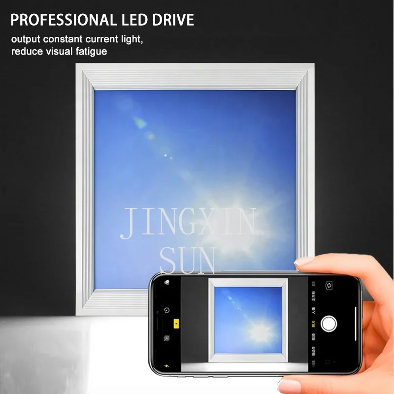 Custom Design Drawings Artificial Sky Light Blue Ceiling Cloud Artificial Skylight Tile Flat Light Emitting Diode Panel Light 80