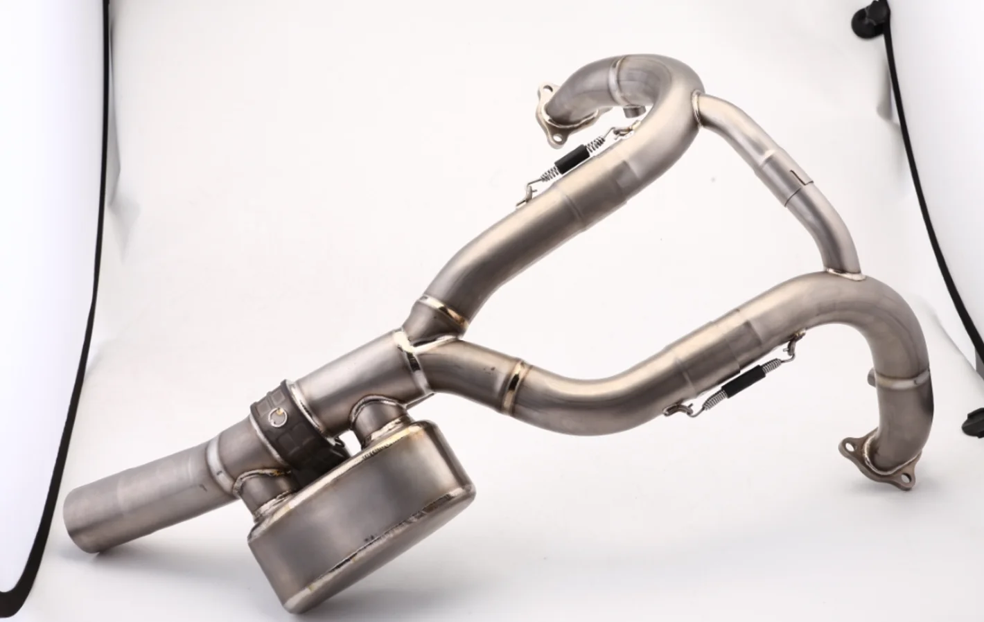 For R1250GS electronic valve titanium alloy front section 2025 Original Position Header Pipe Exhaust with  Electronic Valve