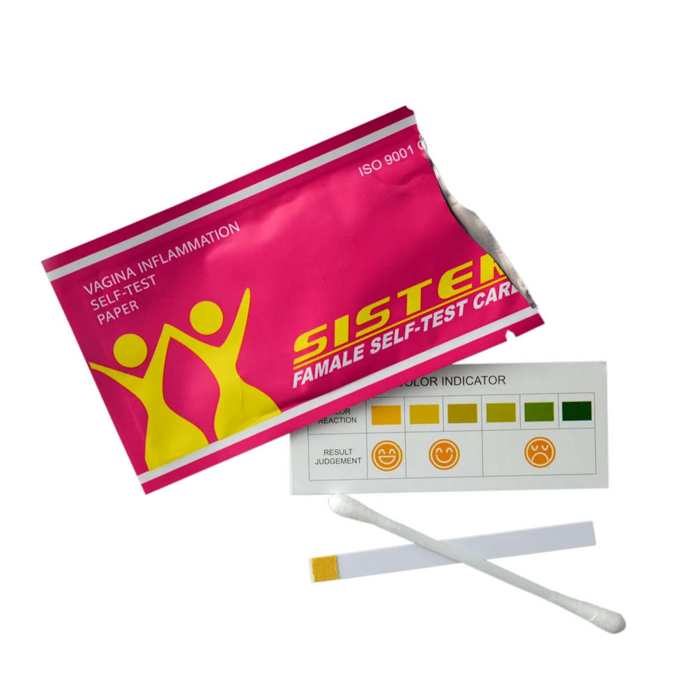 100 Pieces Female self-test cards gynecological inflammation women health self test Paper vaginal testing strip intimate