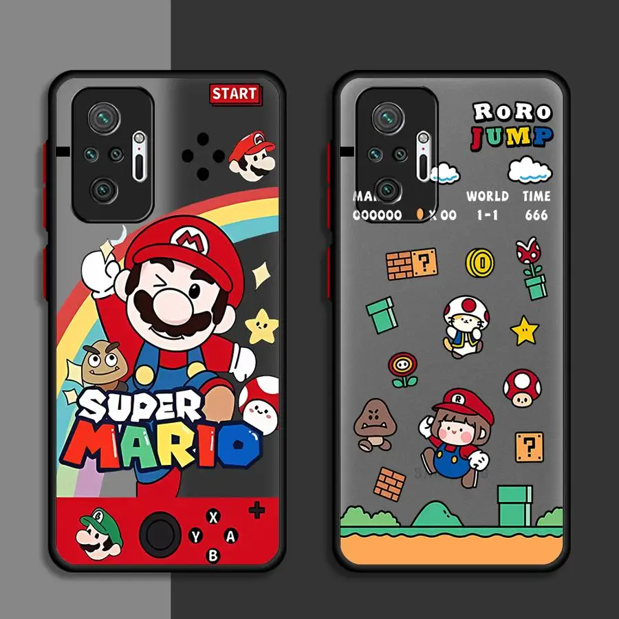 Super M-Marios Bros Game Phone case for Xiaomi Mi 11 Lite 5G 11T 12 12X 12T Pro Poco X3 NFC Pro X4Pro5G X4NFC X5 5G C40 case