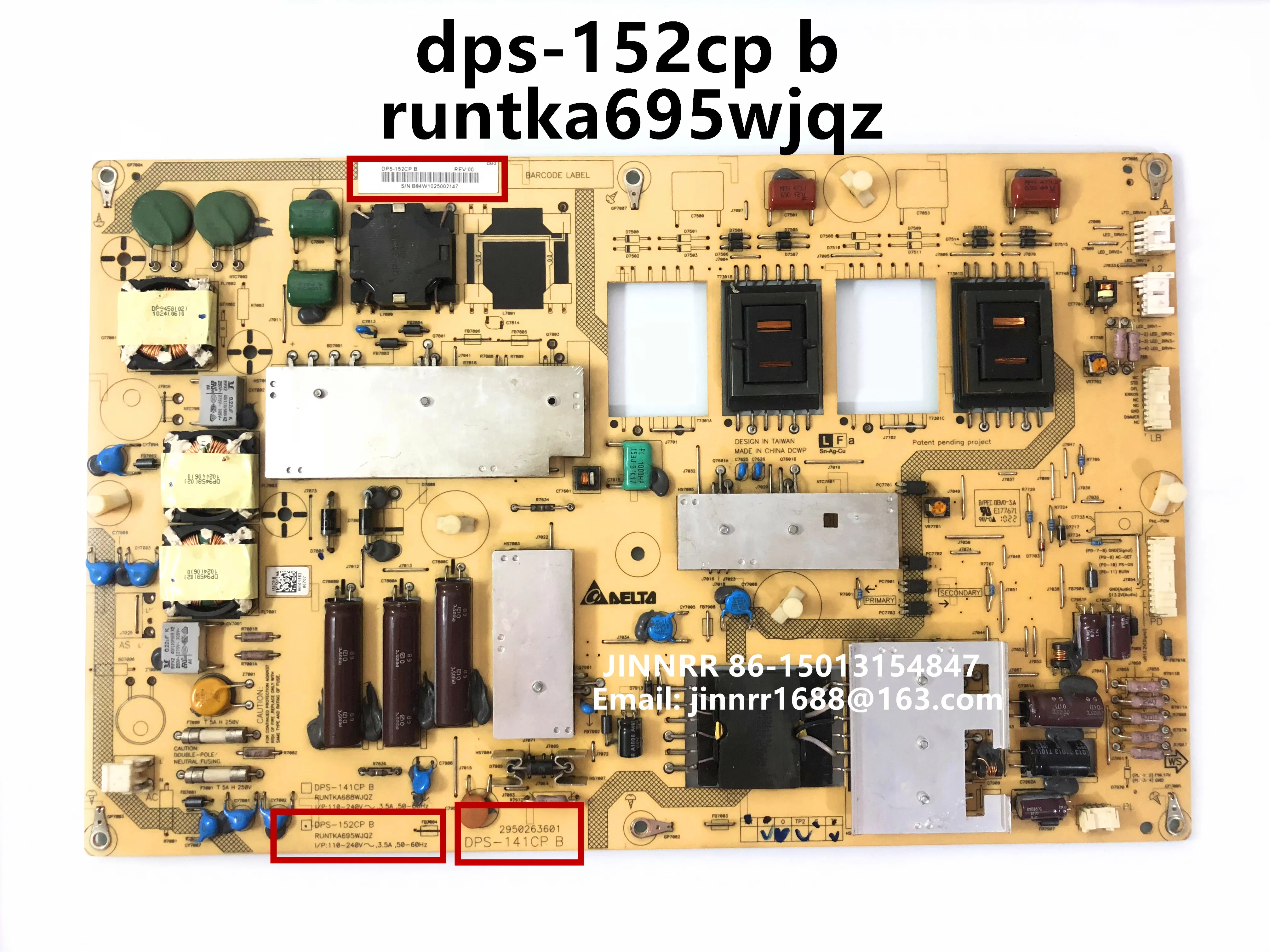 

Original for sharp lcd-46 / 52ff1a LCD TV power board DPS-141CP B 2950263201 dps-152cp b runtka695wjqz