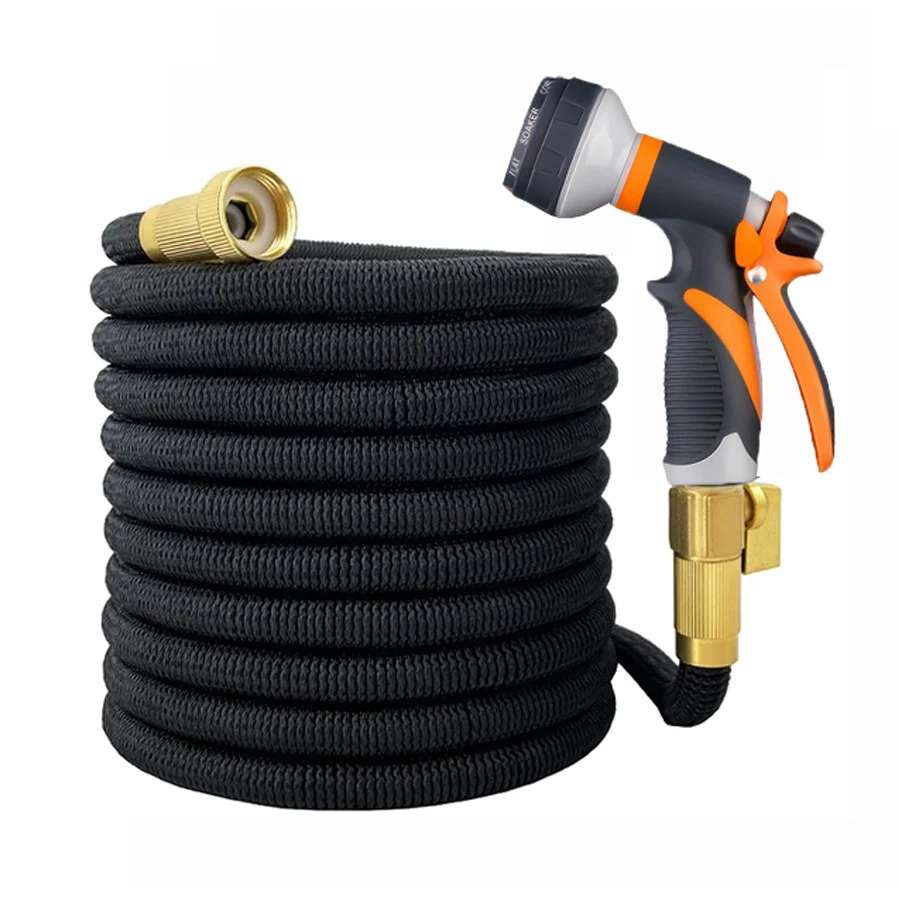 Expandable Garden Hose Pipe Flexible Extensible Water Hose with Water Gun Magic Water Pipes for Garden Farm Irrigation Car Wash