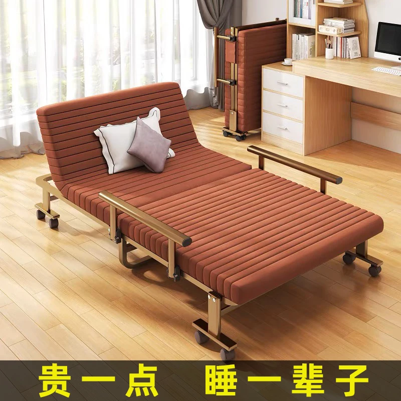 Folding bed Office nap be d Household adult lunch break recliner b ed Nanny escort march single bed simple