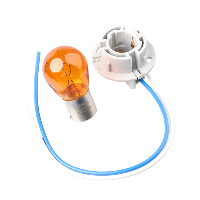 For Bestune B50 2006-2010 Rear Tail Light PY21W Bulb Holder Socket Base Wire Connector 2Pc