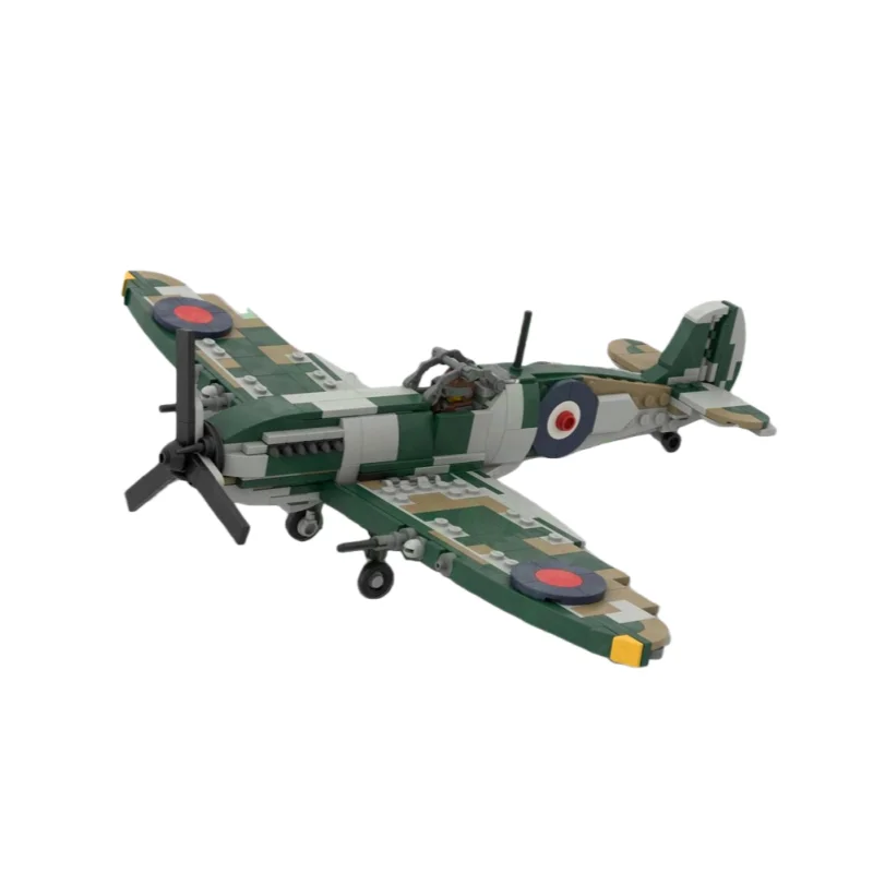 

MOC architectural aircraft style model - small particle building blocks toy bricks 455 pieces - suitable for all enthusiasts to